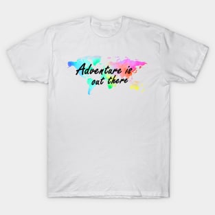 Adventure is Out There - World Travel T-Shirt